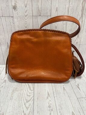 Brighton Leather Crossbody in Warm Cognac